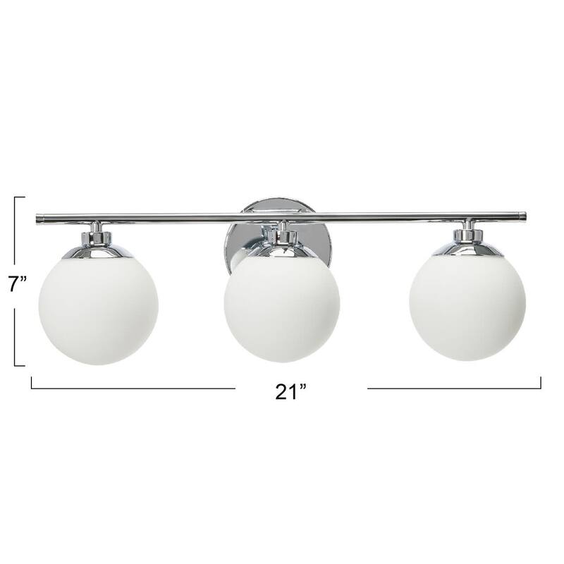 Robert Stevenson Lighting Lorne - Metal and Frosted Glass Vanity Light
