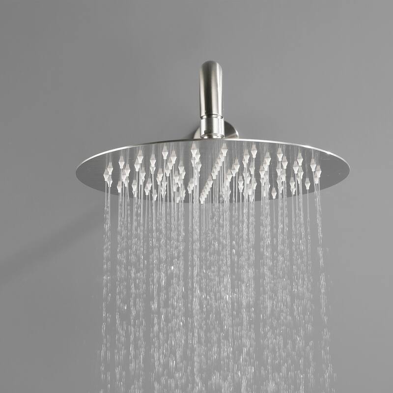 9.84" Solid Brass Pressure Banlanced Shower System with Rough in-Valve
