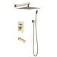 preview thumbnail 1 of 3, 12" Rain Shower Head Systems Wall Mounted Shower - 14.57*12