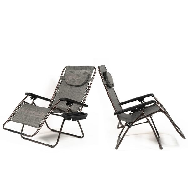 Shop Belleze Xl Oversized Zero Gravity Chairs Sets Of 2 Foldable