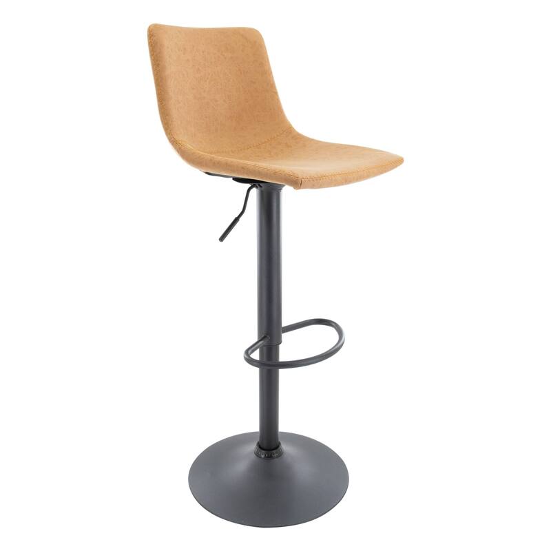 Tilbury Mid-Century Swivel Adjustable Bar Stools by LeisureMod - 32.2