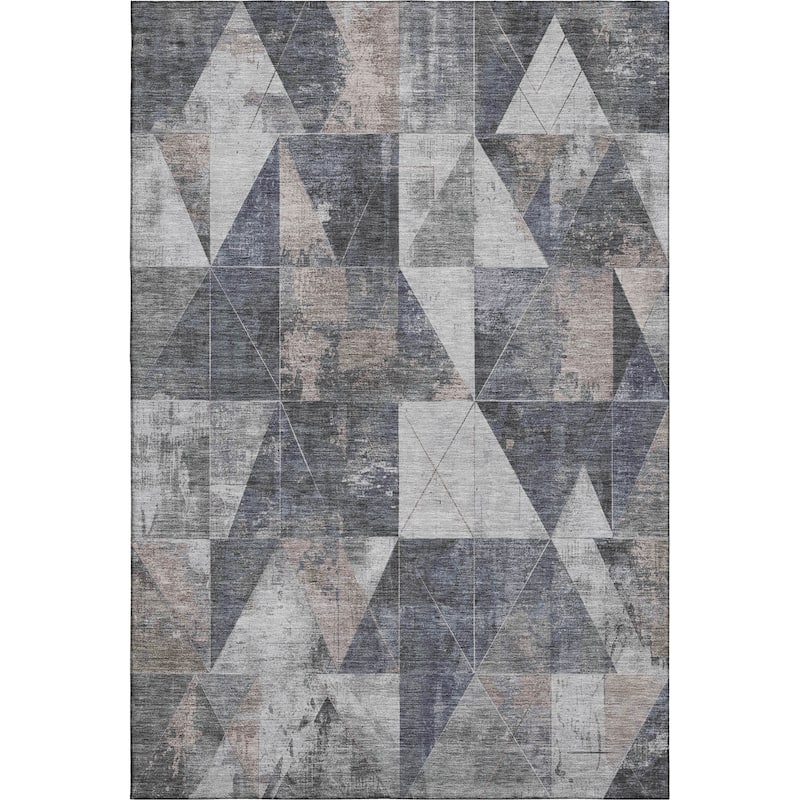 Premium Washable Super Soft Contemporary Mosaic Mayfield Rug