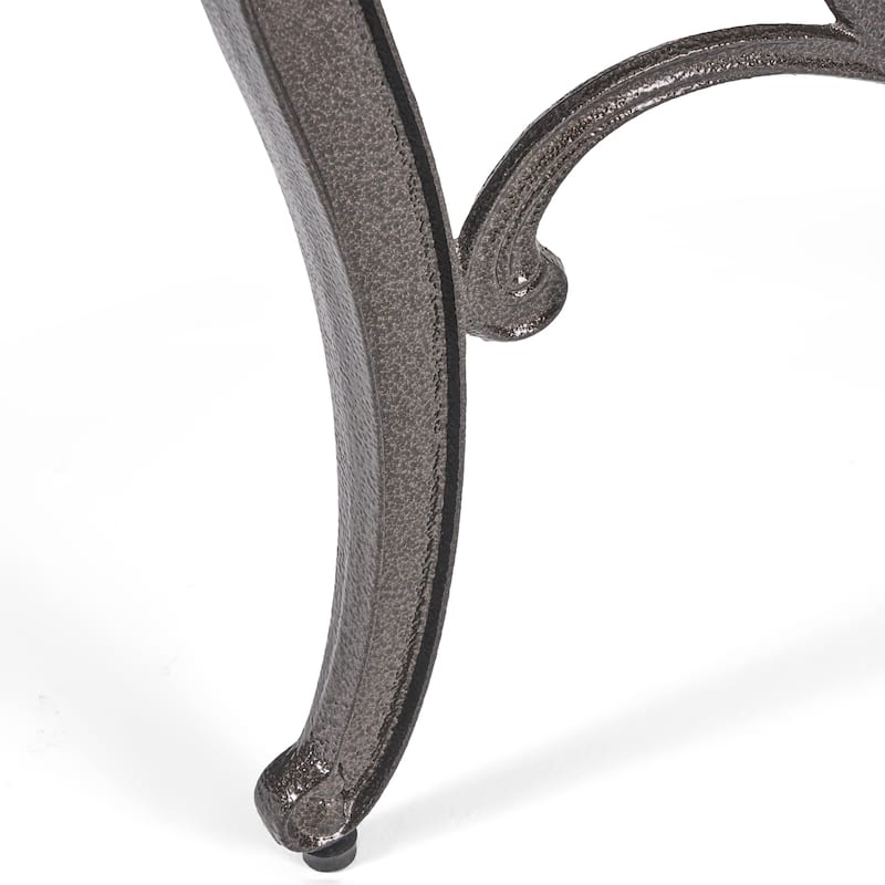 Hallandale Sarasota Aluminum Dining Set by Christopher Knight Home