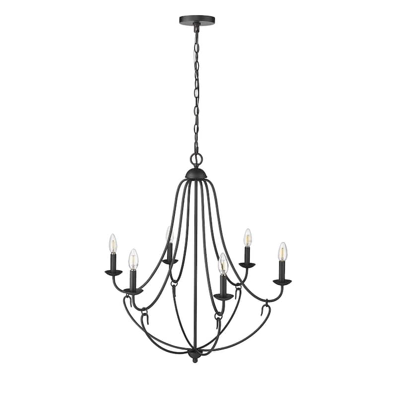 Millennium Lighting 12106 Eisley 6 Light 29" Wide Chandelier