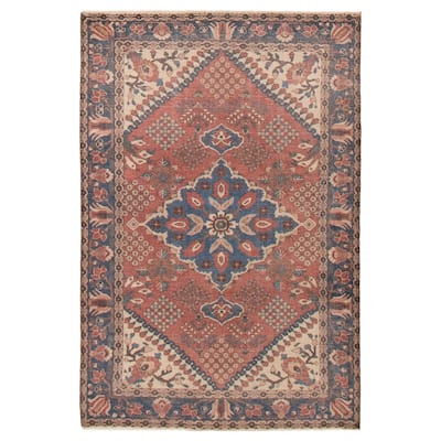 ECARPETGALLERY Hand-knotted Kayseri Vintage Copper Wool Rug - 4'7 x 6'11