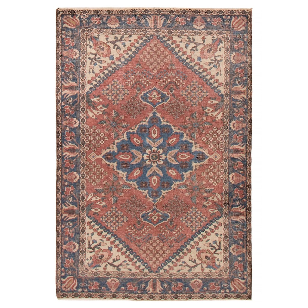ECARPETGALLERY Hand-knotted Kayseri Vintage Copper Wool Rug - 4'7 x 6'11