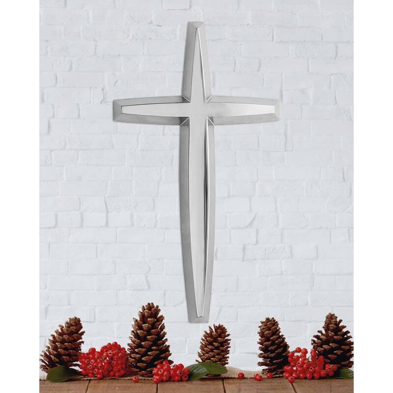 Nambe Wall Cross - 9”H x 5” W