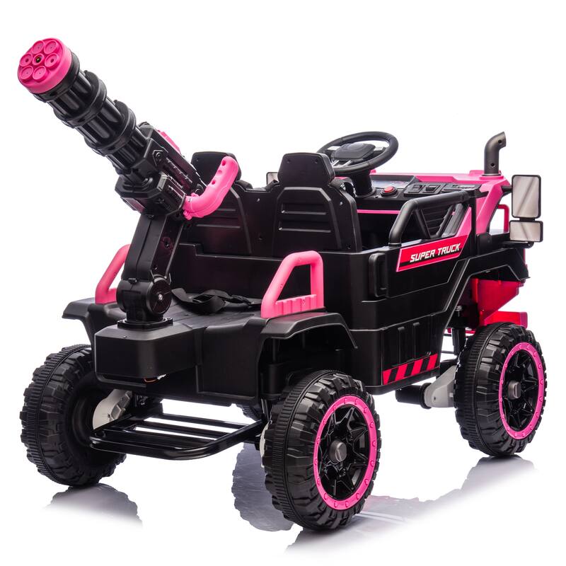 Kids Electric Ride-On Car-Spacious 3-Seater,Powerful 4-Motor Drive,Parental Remote Control,Led Lights