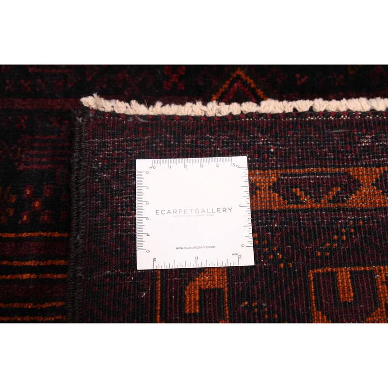 ECARPETGALLERY Hand-knotted Teimani Dark Navy Wool Rug - 3'7 x 6'1