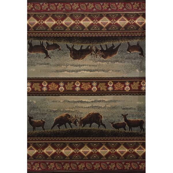 Shop Westfield Home Wildwood Dominance Smoke Blue Hand Carved Area Rug 5 3 X 7 6 5 3 X 7 6 On Sale Overstock 14520550