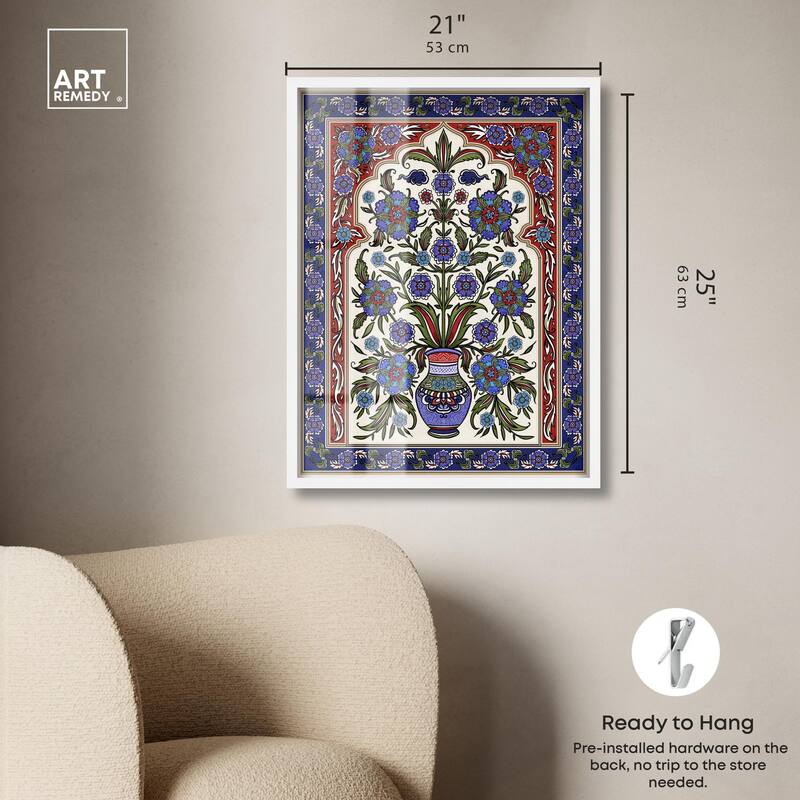 Royal Vase Bloom Shadowbox by Art Remedy
