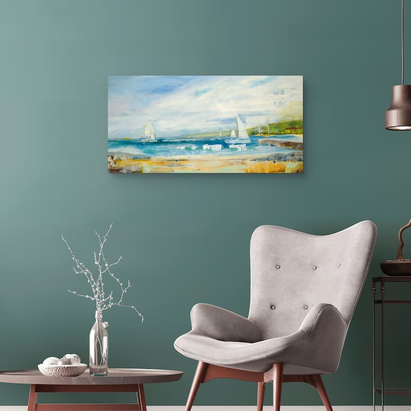 Seaside Harbor Canvas Art Print