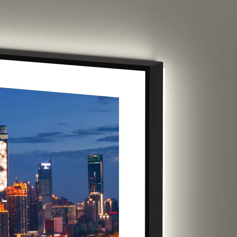 QuivaraView Premium Black Aluminum Framed LED lighting Vanity Mirrors