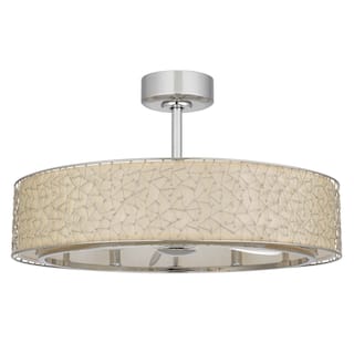 Breezymeadow 18.5" Height Brushed Steel Metal Fan - One Size