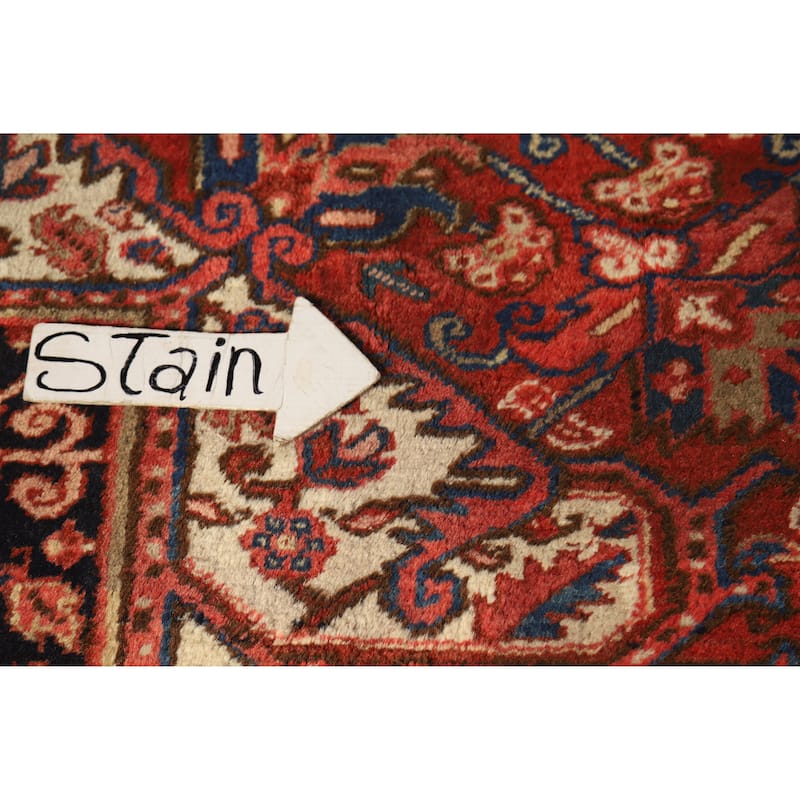 Hand Knotted Oriental 100% Wool Carpet Traditional Medallion Red Heriz Area Rug - 19' 3'' X 12' 0''