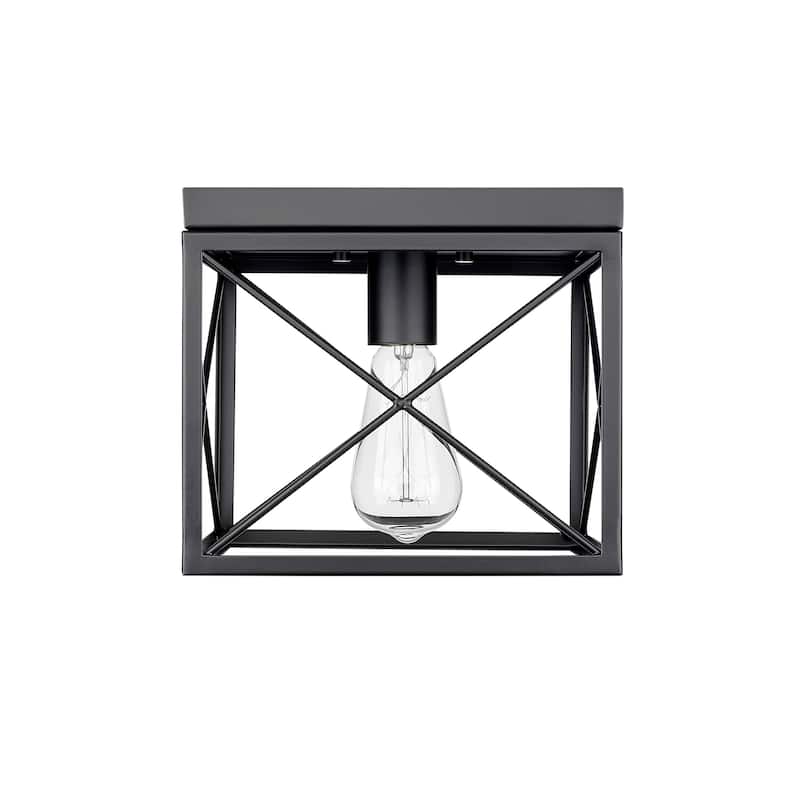 Millennium Lighting 94101 9" Wide Flush Mount Square Ceiling Fixture - Matte Black