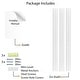 preview thumbnail 7 of 6, Wallniture Denver 46" Floating Shelves for Kids Room Decor, White Bookshelf (Set of 3)