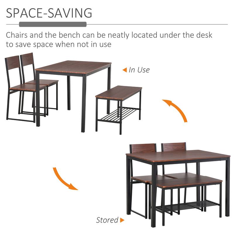 4 Piece Dining Room Table Set