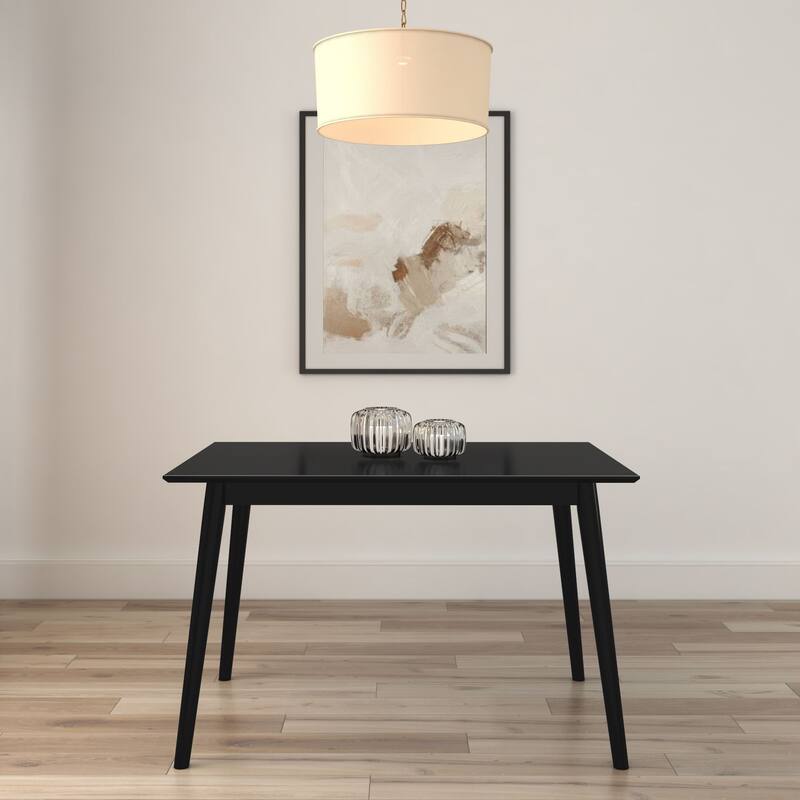 Mid-Century Modern 48" Rectangular Dining Table for 4