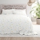 preview thumbnail 1 of 3, Becky Cameron Bluebirds Pattern 4 Piece Deep Pocket Bed Sheets Set California King