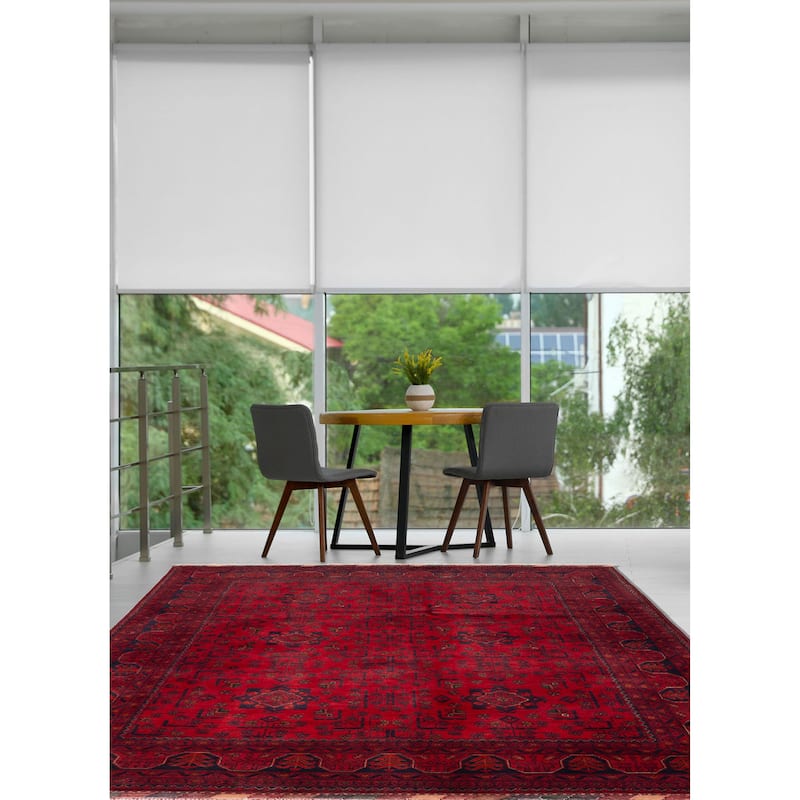 ECARPETGALLERY Hand-knotted Finest Khal Mohammadi Red Wool Rug - 4'11 x 6'6