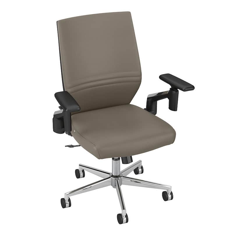 Laguna Mid Back Leather Office Chair by Bush Business Furniture