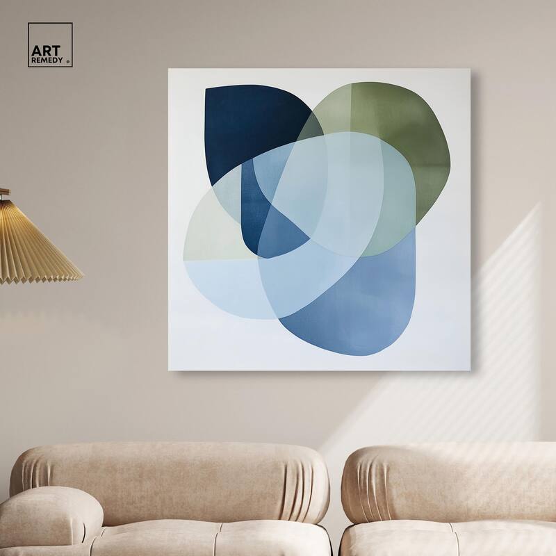 Serene Overlap I Canvas by Art Remedy, Gallery Wrapped