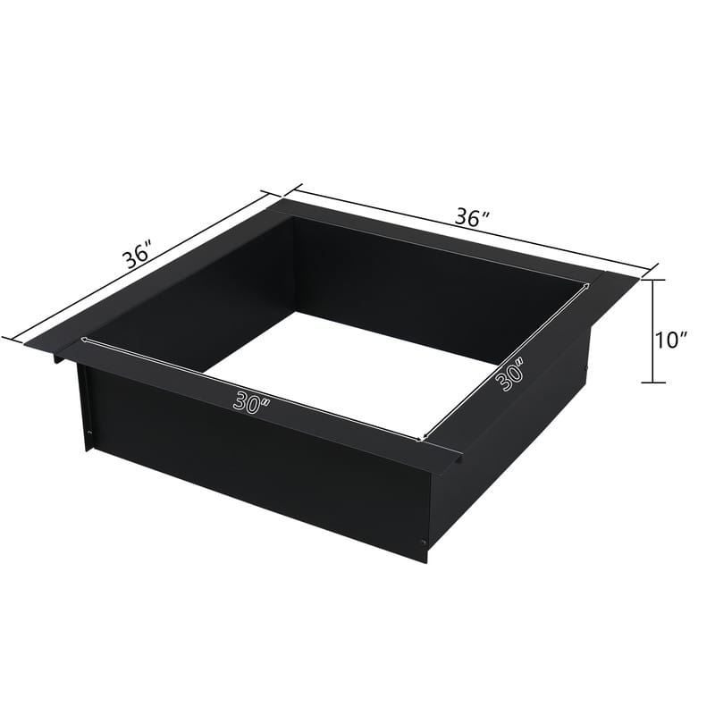 36" Steel Outdoor Wood Burning Fire Ring