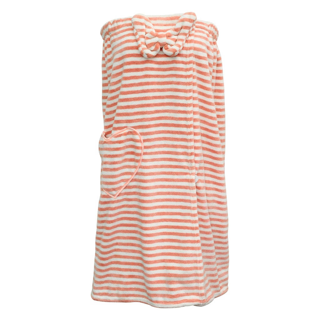 Bath Wrap Towel for Women Adjustable Bath Wrap for Shower Coral Fleece