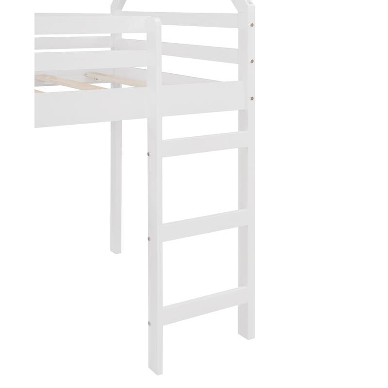Loft Bed with Slide, House Bed with Slide