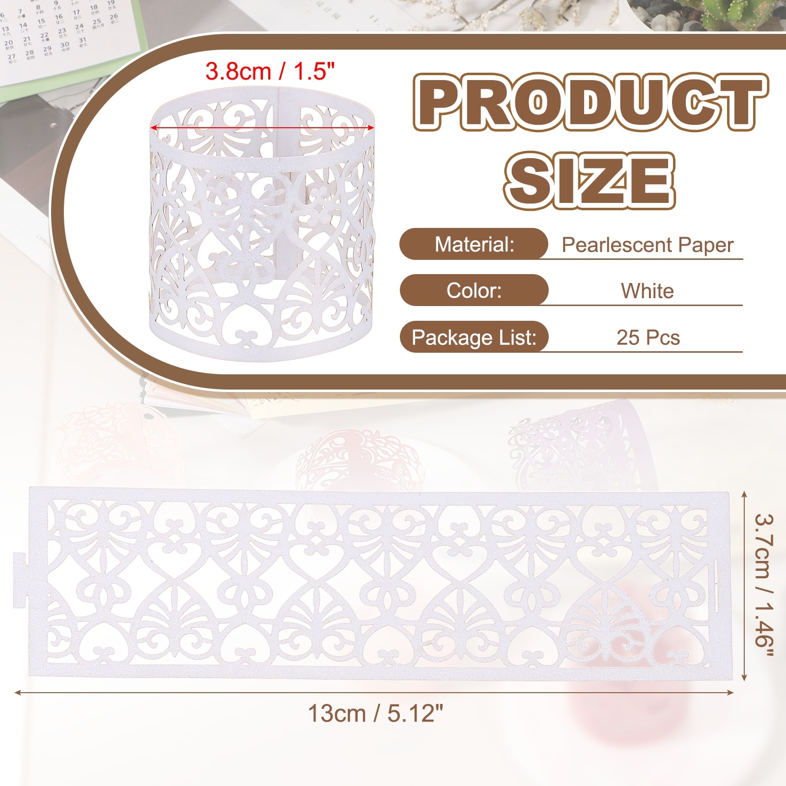 Candle Wraps, Laser Cut Votive Candles Holder Wraps for LED Tealight Candles, Tea Light Wrap Lampshade for Elegant