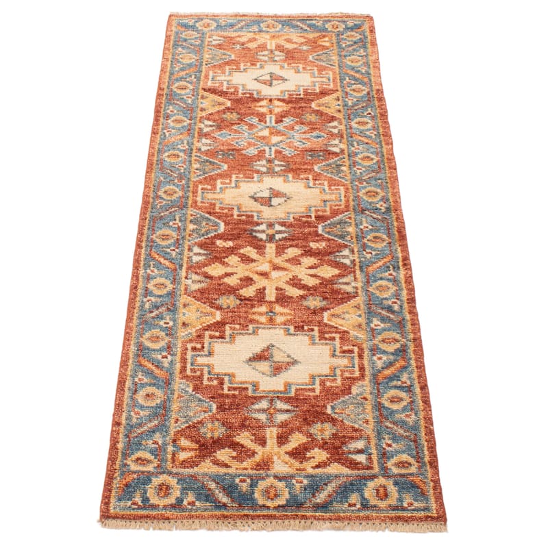 ECARPETGALLERY Hand-knotted Jules Serapi Red Wool Rug - 2'7 x 7'10