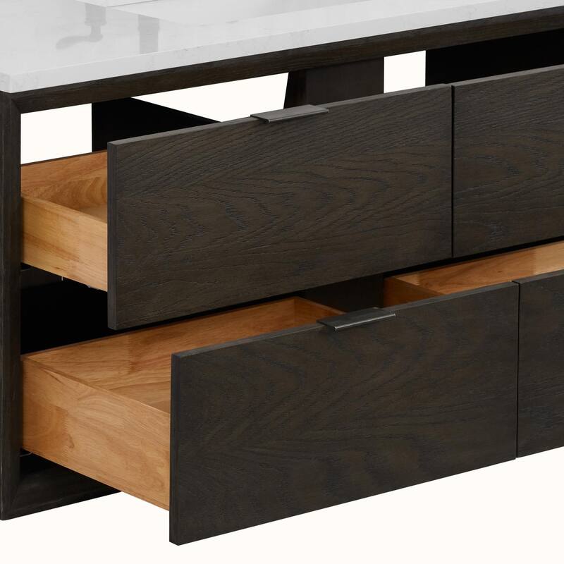 Legion Furniture WH25 Solid Wood Contemporary Bathroom Vanity with 1" thick Artificial top