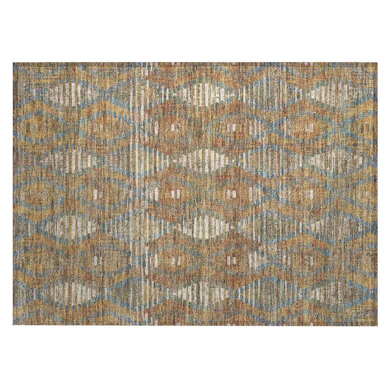 Machine Washable Indoor/ Outdoor Modern Ignacio Chantille Rug