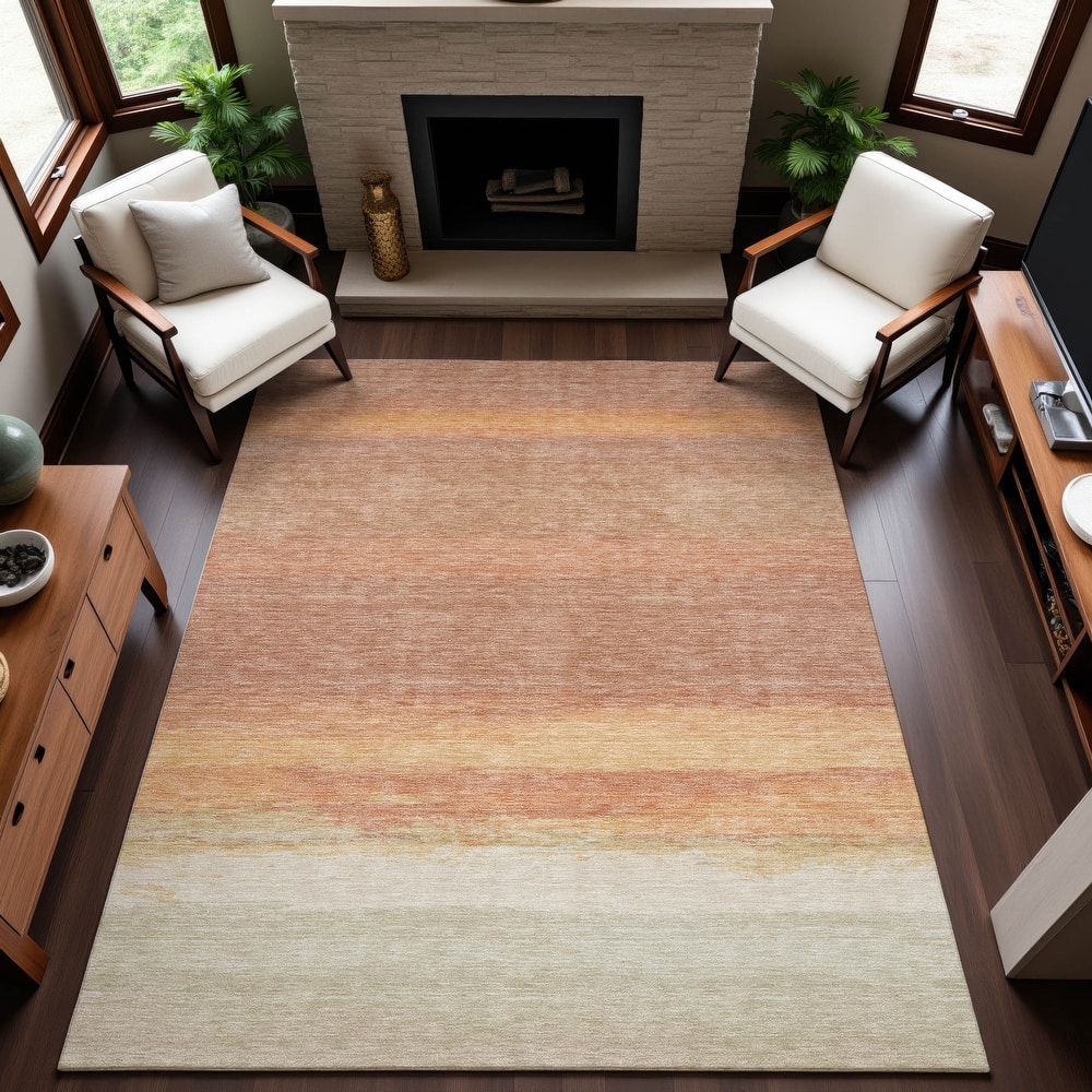 Premium Washable Super Soft Ombre Solid Mayfield Rug