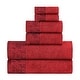 preview thumbnail 33 of 69, Superior Wisteria Cotton Floral Jacquard 6 Piece Bathroom Towel Set
