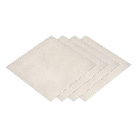 Peel and Stick Floor Tile, 4Pcs Shiny Crystal for Kitchen Bedrooms