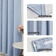 preview thumbnail 39 of 37, Living Room Curtains Back Tab Rod Pocket Faux Linen Blackout 2 Panels