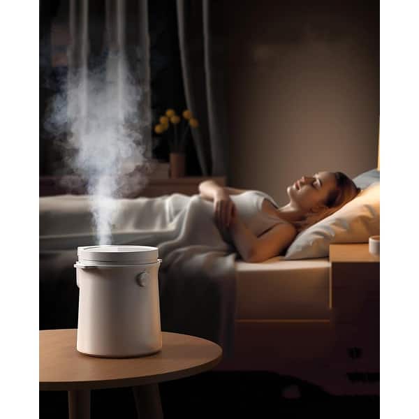 3L Stainless Steel Warm Mist Humidifier – Easy Clean, Sleep Mode, Auto-Off For Bedroom & Living Room