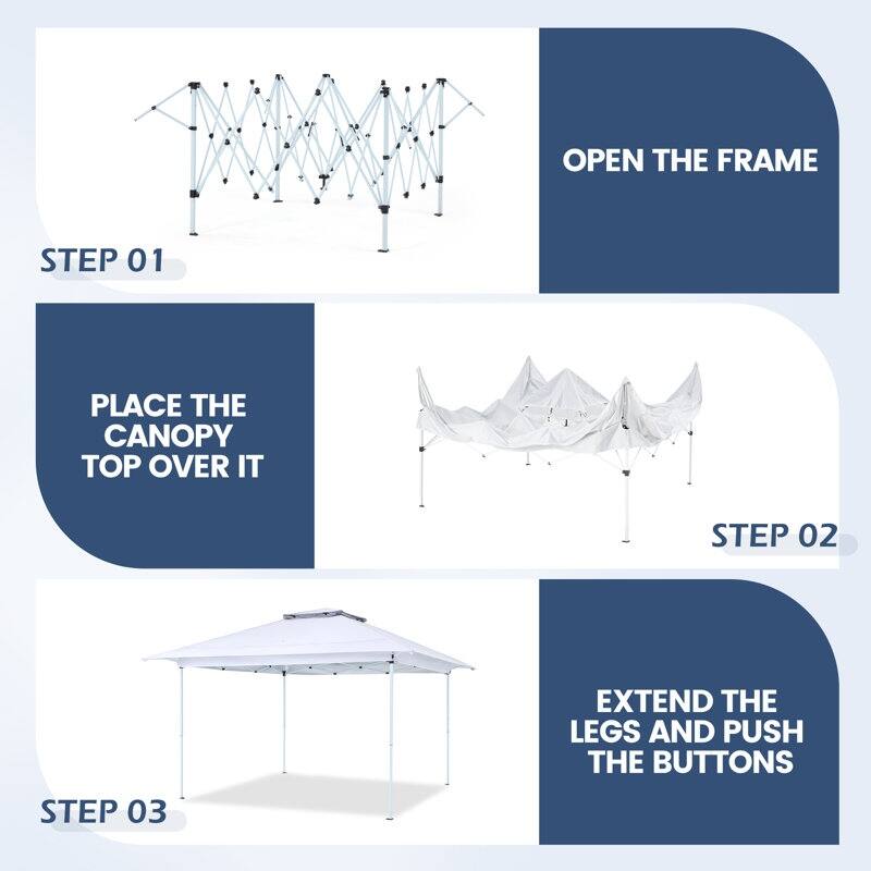 AVAWING 10x10 Pop Up Canopy Tent - Instant Shelter with UV Protection for Outdoor Events, Beach - Heavy Duty Steel Frame
