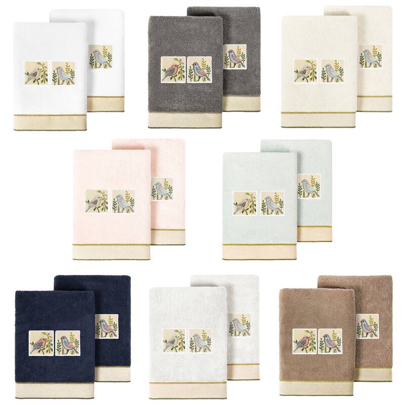 Authentic Hotel and Spa Turkish Cotton Belinda 2PC Hand Towel Set