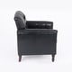 preview thumbnail 56 of 72, Tufted Accent Chair Vegan Leather Armchair for Living Room