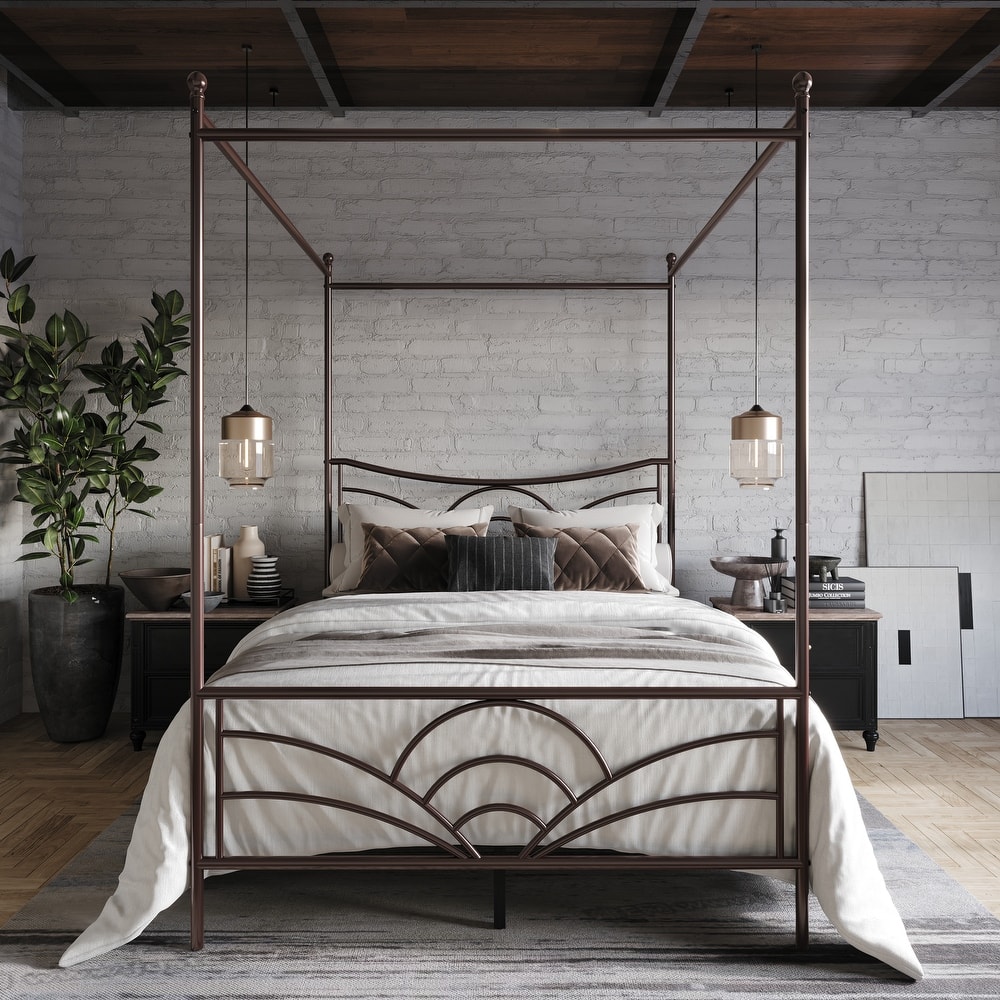 Clayfell Denver Metal Canopy Bed