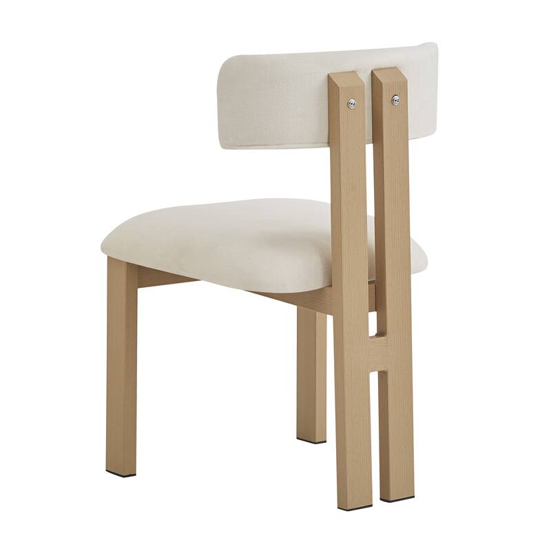 Astura Upholstered Dining Chairs, Iron Frame, Set of 2 by Christopher Knight Home
