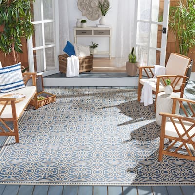 SAFAVIEH Beach House Sabina Indoor/ Outdoor Waterproof Patio Backyard Rug
