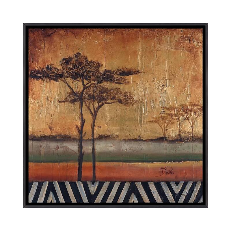 iCanvas "African Dream I" by Patricia Pinto Framed - 37x37 - Ebony