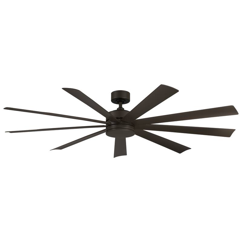 Wynd XL Indoor and Outdoor 9-Blade Smart Ceiling Fan 72in with 3000K LED Light Kit and Remote Control