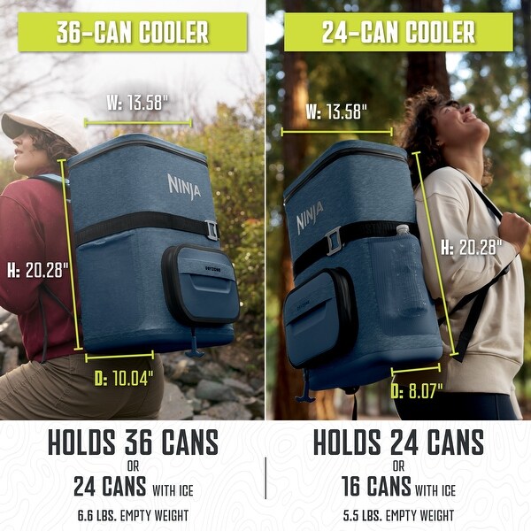 SUMMER PACKAGE とWINTER PACKAGE Ninja Outdoor FrostVault Go 36-Can Soft Cooler with Cold Dry Zone