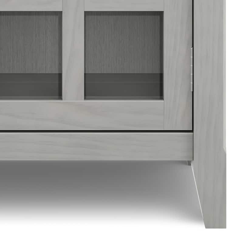 WYNDENHALL Normandy SOLID WOOD Entryway Storage Cabinet