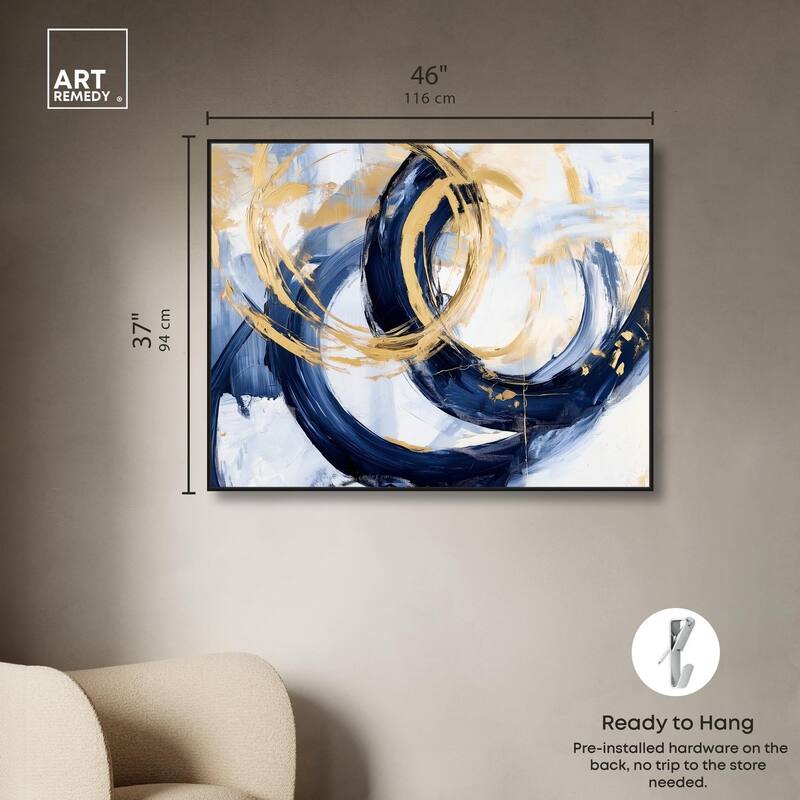 Bold Whirl I Canvas by Art Remedy